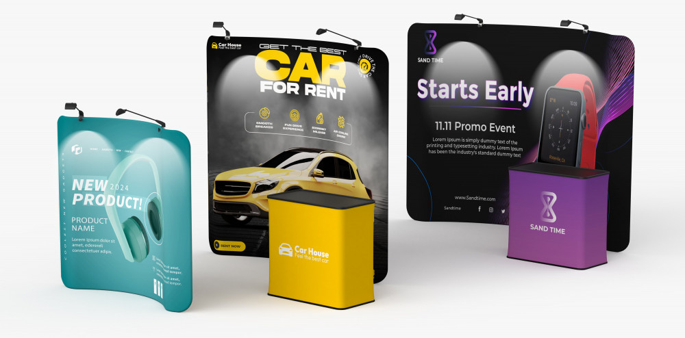 Tension Fabric Displays - Curved